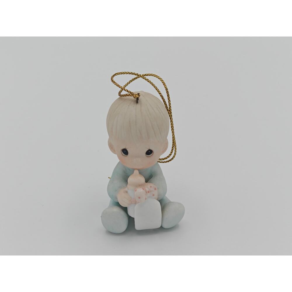 Precious Moments Ornament 1985 Baby's First Christmas 15903 Dove Mark Enesco